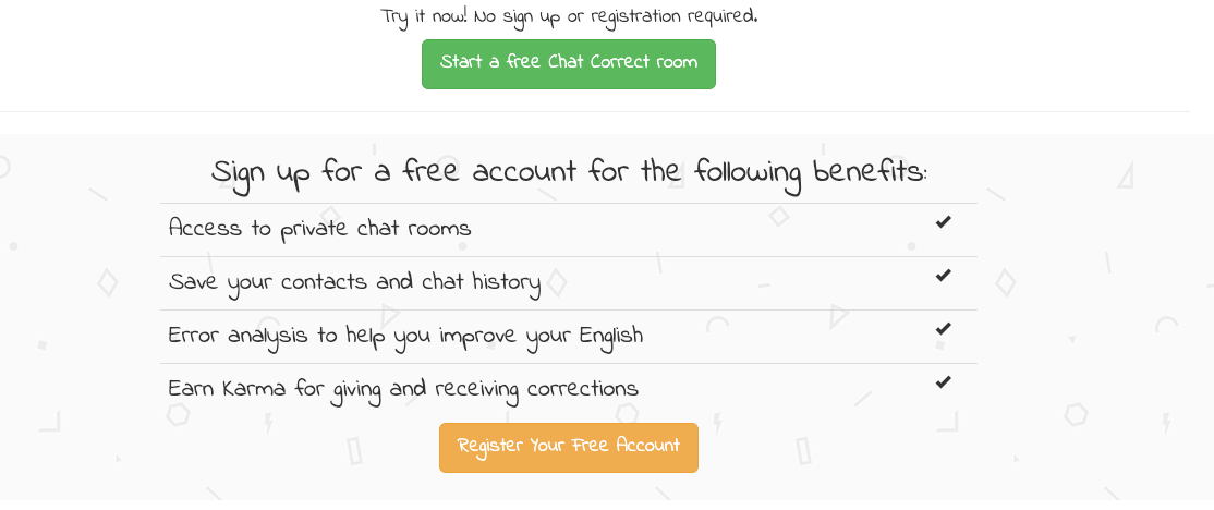 Chat Correct website (2015)
