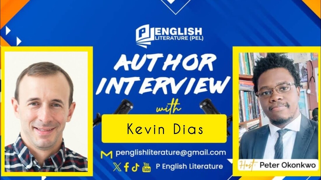 Peter Okonkwo interviewing Kevin Dias on the P. English Literature BookTube show