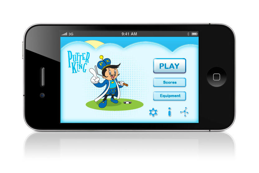 Putter King Adventure Golf app home screen