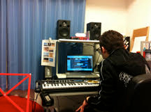 Hiroki in his recording studio
