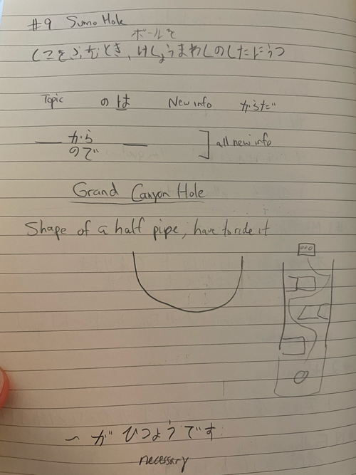 Space Hole design with two levels
